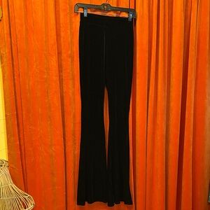 Midnight Hour Black Velvet Bellbottoms